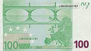 Back of 100 Euro Notes