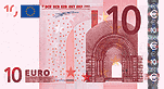 Front of 10 Euro Notes
