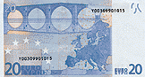 Back of 20 Euro Notes